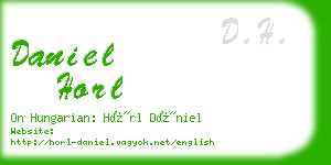 daniel horl business card